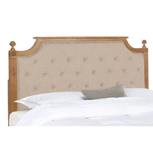 Load image into Gallery viewer, SAFAVIEH Desiderata Rustic Wood Upholstered Headboard