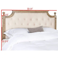 Load image into Gallery viewer, SAFAVIEH Desiderata Rustic Wood Upholstered Headboard