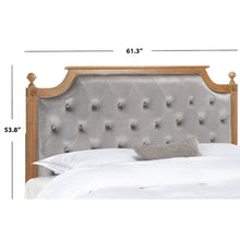 Load image into Gallery viewer, SAFAVIEH Desiderata Rustic Wood Upholstered Headboard