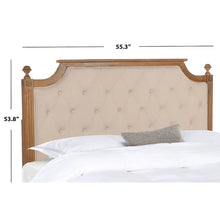 Load image into Gallery viewer, SAFAVIEH Desiderata Rustic Wood Upholstered Headboard