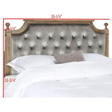 Load image into Gallery viewer, SAFAVIEH Desiderata Rustic Wood Upholstered Headboard