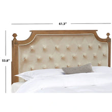 Load image into Gallery viewer, SAFAVIEH Desiderata Rustic Wood Upholstered Headboard