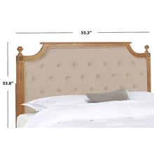 Load image into Gallery viewer, SAFAVIEH Desiderata Rustic Wood Upholstered Headboard
