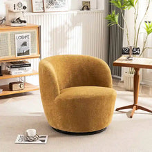 Load image into Gallery viewer, Modern Swivel Barrel Chair with 360 - Degree Rotation - Single Fabric Accent Chair