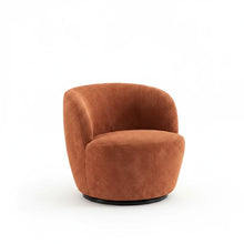 Load image into Gallery viewer, Modern Swivel Barrel Chair with 360 - Degree Rotation - Single Fabric Accent Chair
