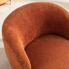 Load image into Gallery viewer, Modern Swivel Barrel Chair with 360 - Degree Rotation - Single Fabric Accent Chair