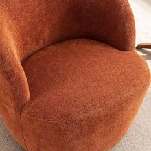 Load image into Gallery viewer, Modern Swivel Barrel Chair with 360 - Degree Rotation - Single Fabric Accent Chair