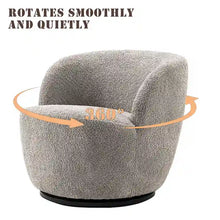 Load image into Gallery viewer, Modern Swivel Barrel Chair with 360 - Degree Rotation - Single Fabric Accent Chair