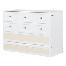Load image into Gallery viewer, Nestfair Full - Size Murphy Bed with Spacious Drawers