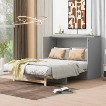 Load image into Gallery viewer, Nestfair Full - Size Murphy Bed with Spacious Drawers