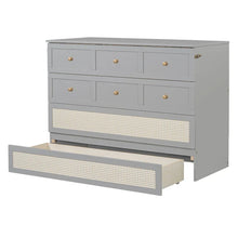 Load image into Gallery viewer, Nestfair Full - Size Murphy Bed with Spacious Drawers