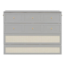 Load image into Gallery viewer, Nestfair Full - Size Murphy Bed with Spacious Drawers