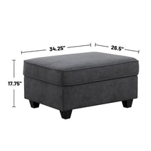Load image into Gallery viewer, Stone Gray 7-Piece L - Shaped Sectional Sofa Set with Ottoman