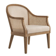 Load image into Gallery viewer, Danilo Solid Wood Armchair with Rattan Design and Sturdy Legs by HULALA HOME
