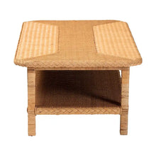 Load image into Gallery viewer, Minahasa Bohemian Braided Rattan Coffee Table in Light Honey