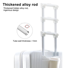 Load image into Gallery viewer, 24 in Checked Luggage with Front Pocket, USB Charging Port, Built - in Lock Carry on Suitcase, Cup Holder and Phone Holder, Medium Hardside Suitcase