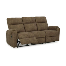 Load image into Gallery viewer, Signature Design by Ashley Edenwold Brown Reclining Sofa - Dimensions: 86" W x 40" D x 40" H