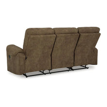 Load image into Gallery viewer, Signature Design by Ashley Edenwold Brown Reclining Sofa - Dimensions: 86" W x 40" D x 40" H