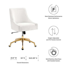 Load image into Gallery viewer, Discern Velvet Performance Office Chair