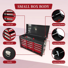 Load image into Gallery viewer, 8 Drawer Large Capacity Rolling Toolbox, Detachable Cabinet Storage Tool Chest with Wheels, Tool Storage Cabinet with Lock for Workshop Garage