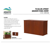 Load image into Gallery viewer, Serene Cherry Aquarium Stand for 75/90 Gallon Tanks with Enclosed Storage by Aquatic Fundamentals