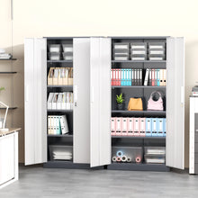 Load image into Gallery viewer, SOLAURA 71" Metal Garage Storage Cabinet with Locking Doors and Adjustable Shelves for Home, Office(Black)