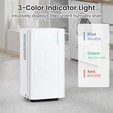 Load image into Gallery viewer, 32 Pint Dehumidifier with 3.3FT Drain Hose, 24H Timer &amp; 3-Color Indicator, 2000 Sq.Ft Portable Dehumidifier for Basement, Bedroom, Bathroom