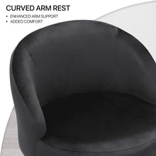 Load image into Gallery viewer, Monibloom Velvet Accent Chair, Modern Upholstered Single Sofa Side Chair, Comfy Barrel Club Living Room Armchair with Golden Metal Legs