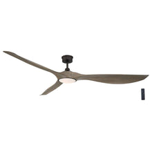 Load image into Gallery viewer, Marlon 84 in. Integrated LED Indoor Natural Iron Ceiling Fan with Greige Oak Blades and Remote Control