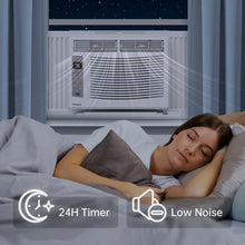Load image into Gallery viewer, Window Air Conditioner 6000 BTU Cool to 250 Sq Ft Intelligent, LED, Remote Control, Easy to Clean Filter Screen, Can Be Used As a Dehumidifier/Fan