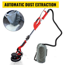 Load image into Gallery viewer, Drywall Sander 850W, Electric Drywall Sander, Electric Sander, with LED Strip Light and Vacuum Bag, Variable Speed 800 - 1750 RPM, Foldable Sheetrock