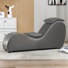 Load image into Gallery viewer, MUZZ Yoga Chair, Curved Yoga Chaise Lounge for Adults Stretching Exercising Relaxing, Chaise Lounge Chair with Adjustable Mats