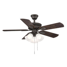 Load image into Gallery viewer, Hampton Bay AK488 - ORB Glendale III 42 in. LED Indoor Oil Rubbed Bronze Ceiling Fan with Light and Pull Chains Included