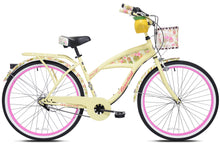 Load image into Gallery viewer, 26" Margaritaville Women'S 3-Speed Cruiser Bike, Yellow