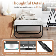 Load image into Gallery viewer, Cot Size Rollaway Guest Bed with Memory Foam Mattress, 75"x31" Portable Folding Bed with Heavy - Duty Metal Frame for Home Office Small Spaces