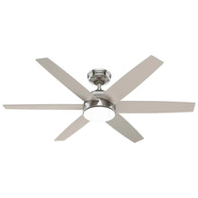 Load image into Gallery viewer, Hunter Anza 52 LED Ceiling Fan, Brushed Nickel