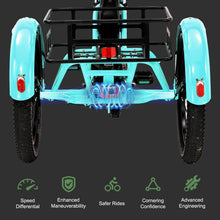 Load image into Gallery viewer, ABORON 3.0 Fat Tire Electric Trike for Senior Foldable E - Bike, 500W Motorized Tricycle Adult 20" Folding 3 Wheel Electric Commute Bike Trike W/48V