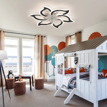 Load image into Gallery viewer, Garwarm Dimmable Ceiling Fan with Light and Remote Control, 27" Small Flush Mounted Ceiling Fan