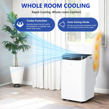 Load image into Gallery viewer, Fosawd 12000 BTU Portable Air Conditioner Cools up to 500 Sq. Ft, 3 - in - 1 AC, Dehumidifier, Fan
