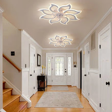 Load image into Gallery viewer, Garwarm Dimmable Ceiling Fan with Light and Remote Control, 27" Small Flush Mounted Ceiling Fan