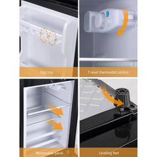 Load image into Gallery viewer, 3.5 Cu.ft Mini Fridge Freezer, 2 Door Small Refrigerator, 7 Level Adjustable Thermostat Freezer Fridge for Living Room, Kitchen and Apartment, Sivelr