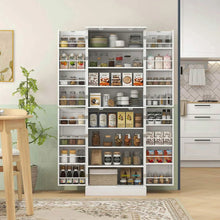 Load image into Gallery viewer, Spaco 17-Tier Kitchen Small Pantry Cabinet with 2 Doors and 6 Adjustable Shelves, Cabinet Pantry, Freestanding 5-Tier Shelving Pantries