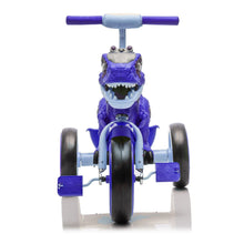 Load image into Gallery viewer, Xuanlur Kids Ride on Dinosaur Tricycle, Toddlers Kid Trike with Wide Flash Wheels, Anti - Slip Pedals, Rear Basket, Music &amp; LED Lights, Toddler Bike