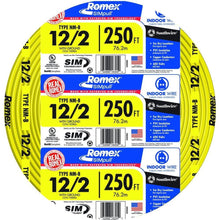 Load image into Gallery viewer, Southwire Romex SIMpull 250 - ft 12/2 Non - Metallic Wire (By - the - Roll)(250 Feet)