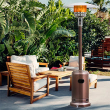Load image into Gallery viewer, 50,000 BTU Propane Patio Heater, Standing Stainless Steel Outdoor Heater with Wheels, Triple Protection, CSA Certified for Deck &amp; Commercial