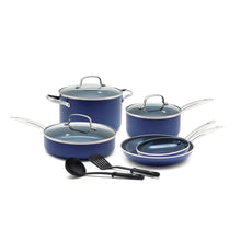 Load image into Gallery viewer, As Seen on TV Blue Diamond 10-Piece Cookware Set, Blue