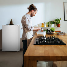 Load image into Gallery viewer, KNDKO 3.2cu.ft Upright Freezer, Compact Freezer with Removable Shelves, Adjustable Thermostat for Home/Kitchen/Office, SILVER