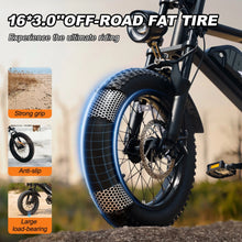 Load image into Gallery viewer, AVDL Electric Bike, 16" Fat Tire Ebike, 500W Motor, 48V 12ah Removable Battery, 4x Suspension, 38 Miles Pure Electric, 55 Miles Pedal