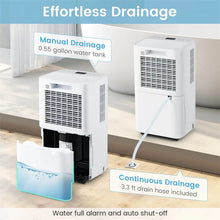 Load image into Gallery viewer, 32 Pint Dehumidifier with 3.3FT Drain Hose, 24H Timer &amp; 3-Color Indicator, 2000 Sq.Ft Portable Dehumidifier for Basement, Bedroom, Bathroom