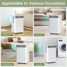 Load image into Gallery viewer, 32 Pints 2000 Sq.ft Basement Dehumidifier with Drain Hose, 24H Timer &amp; 3-Color Indicator, Quiet Portable Dehumidifier for Home, Bedroom, Bathroom